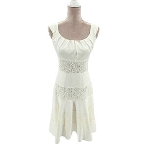 Maggie London Boho Sleeveless Lace Vintage Style Midi Dress